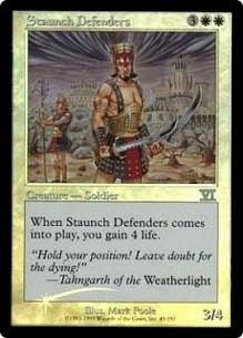 【Foil】(Promo-FNM)Staunch Defenders/堅牢な防衛隊【英語】